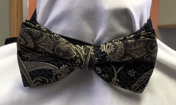 Brown and Black Bowtie-BWTI 6007- Paisley pattern