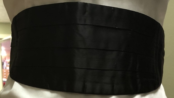 Black Cummerbund-CMBN 1034-Waist (max) 40