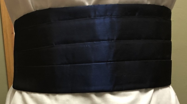 Navy Cummerbund-CMBN 4003-Waist (max) 40