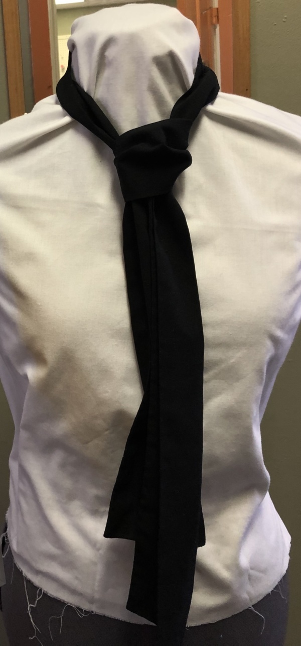 Black Cravat Tie-CRVT TI 1015- Medium Narrow