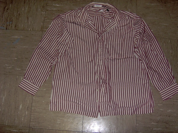 Red and white long sleeve print shirt-Mn Prt Sht 7601-Neck-17