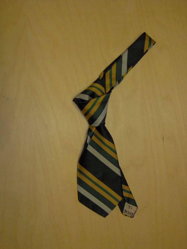 Green and yellow Necktie-TI 3003- yellow stripe