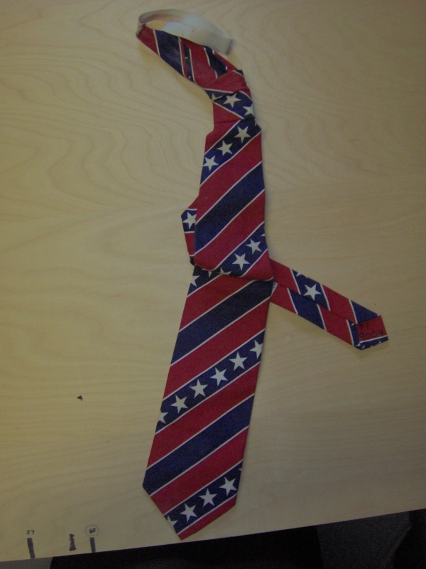 Red, white, and blue Necktie-TI 7104- Stars and stripes, elastic neck (Neck: 18 inches; tie: 22 inches)