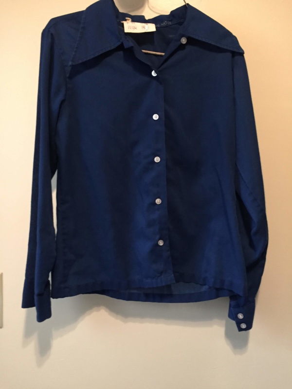 Blue Modern Blouse-Mod Bl 4201-Chest 34