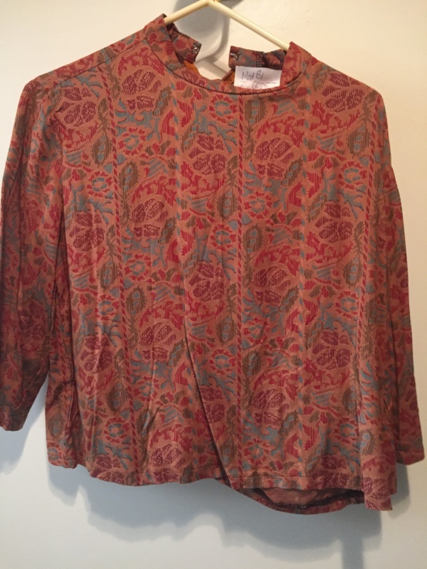 Brown red green Modern Blouse-Mod Bl 6625-Chest 42