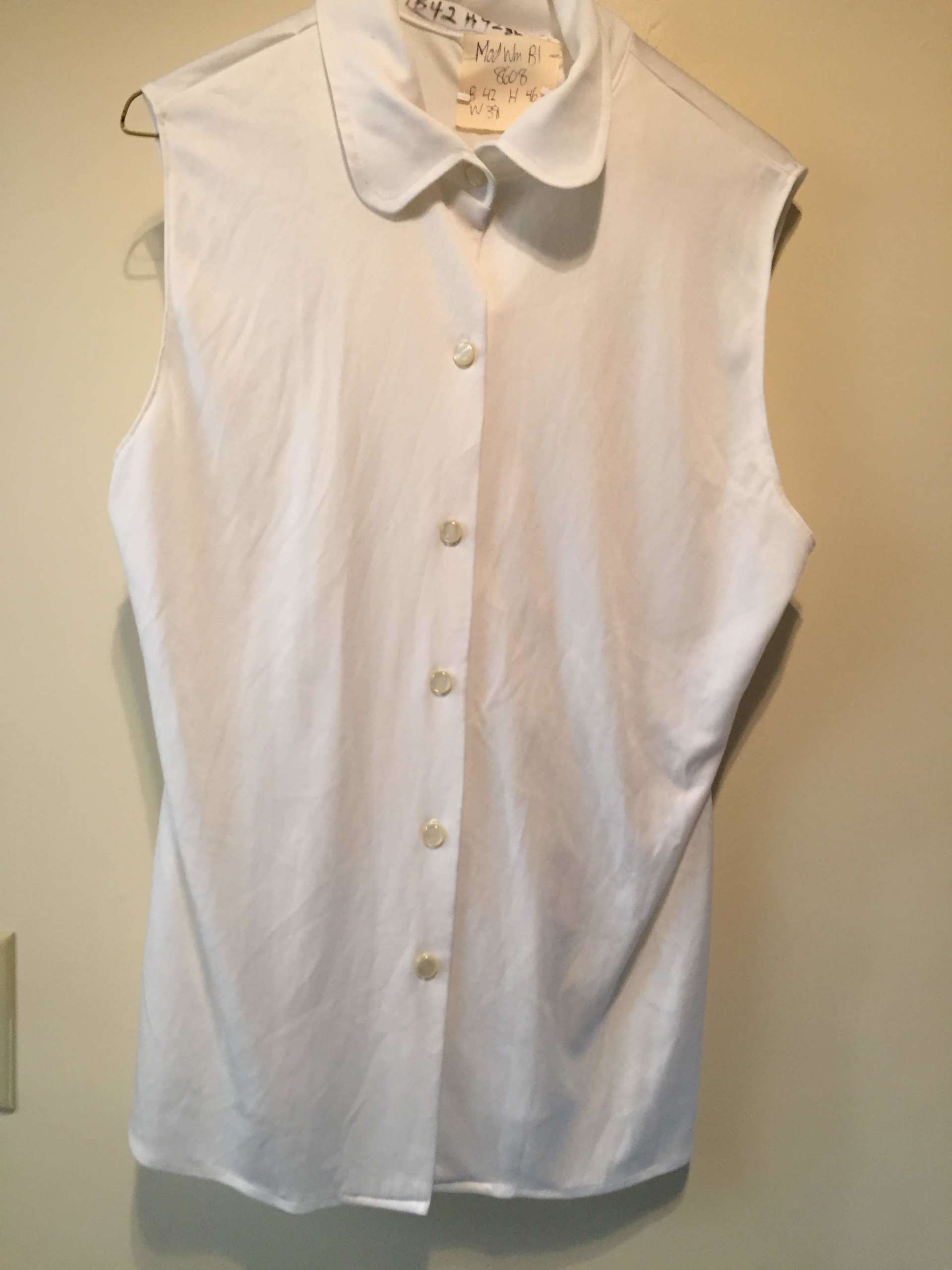 White Modern Blouse-Mod Bl 8608-Chest 42 – Costume Cottage
