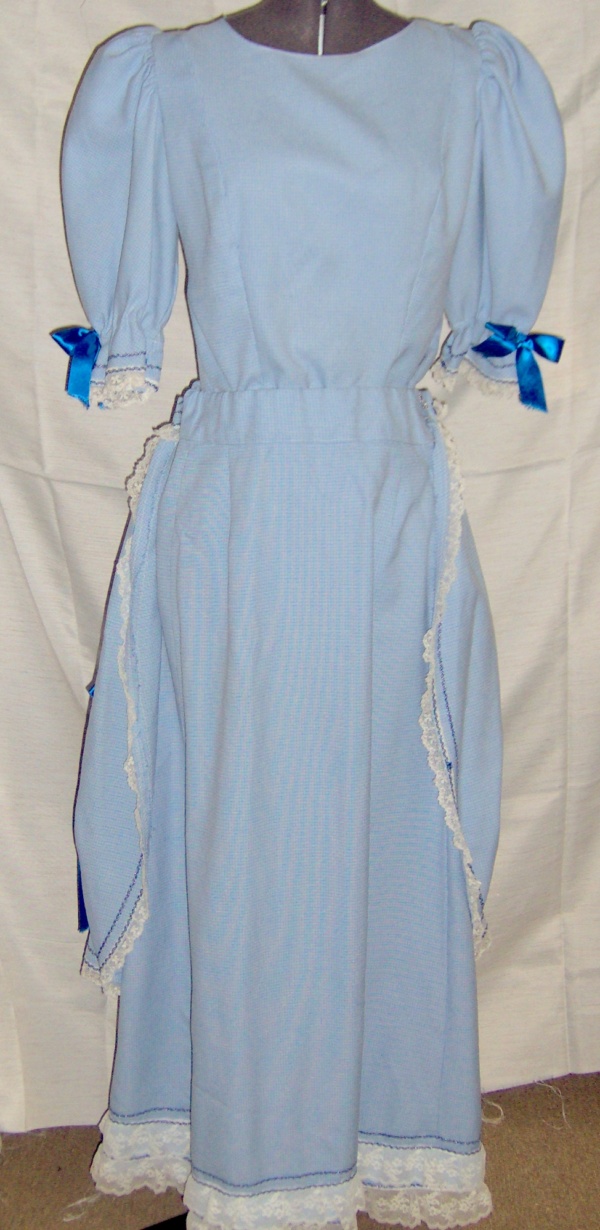 Blue White Period Dress-Wm Pd Dr 4375-Bust 37