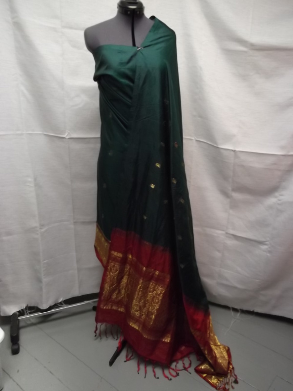 Green, red and gold Ethnic Item-ETHNIC 3000-Chest One size fits all