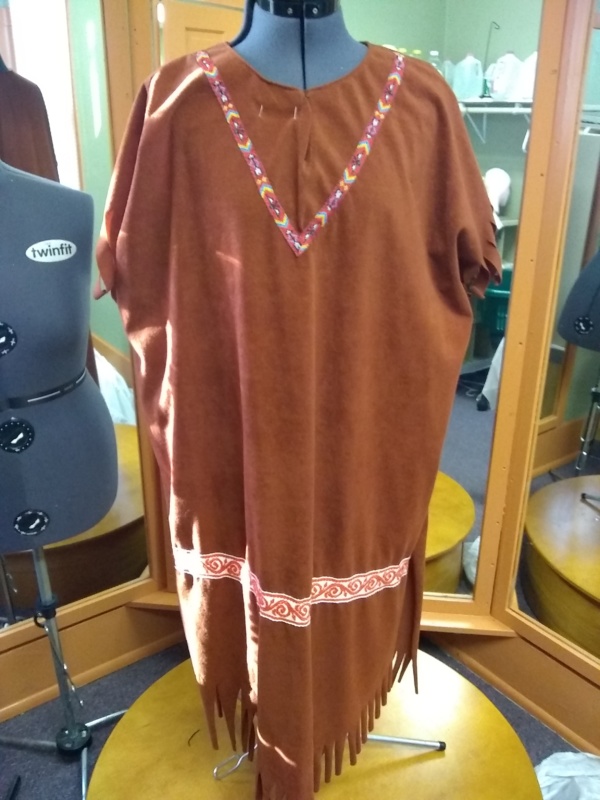 Brown Indian Dress-Ind Dr 6908-Chest 54