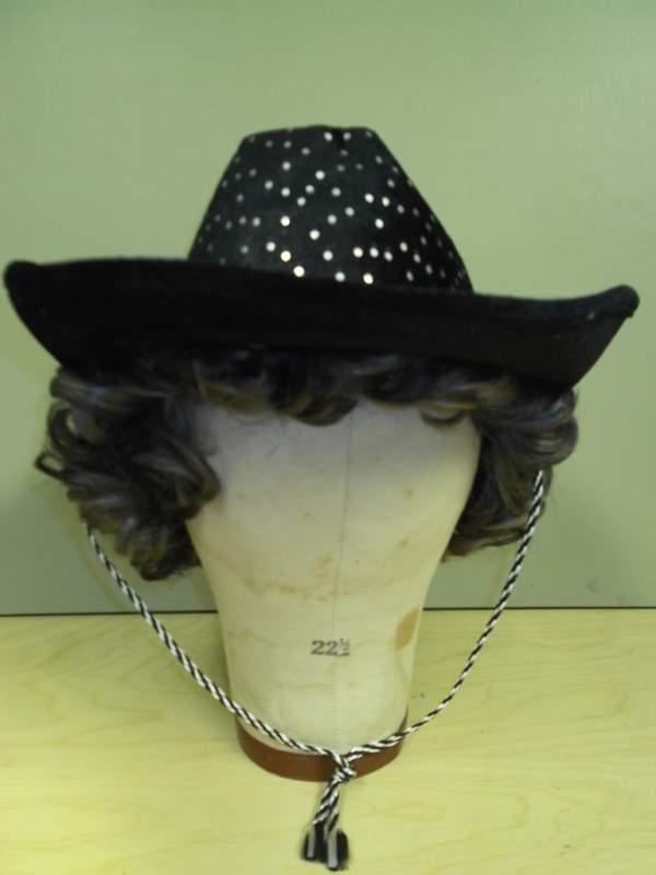 Black and silver Cowboy Hats-CBY HT 1006-Size 23