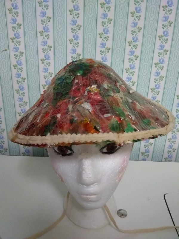 Red, yellow, green, and tan Ethnic Hats-ETHNIC HT 7000-Size One Size Fits All