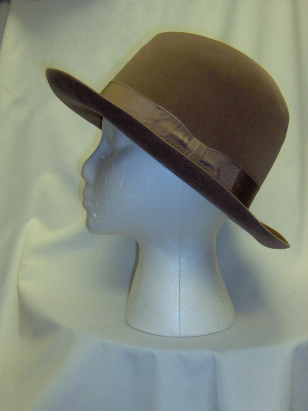 Brown Fedora Hats-FDO HT 6006-Size 22