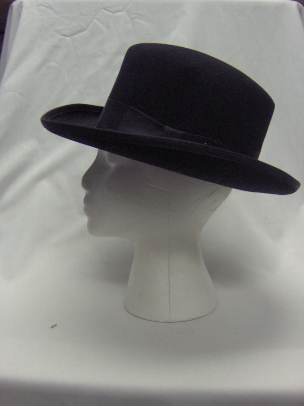 Black Homburg Hats-HMG HT 1002-Size 24