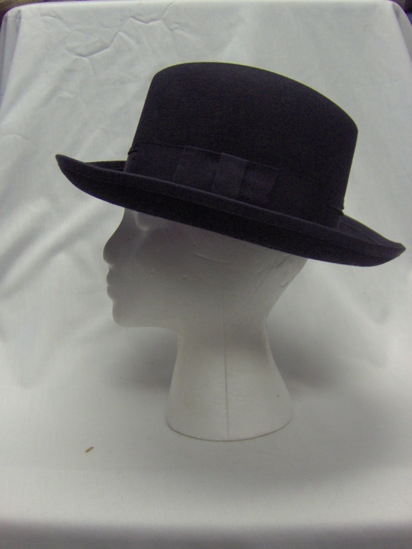 Black Homburg Hats-HMG HT 1003-Size 21