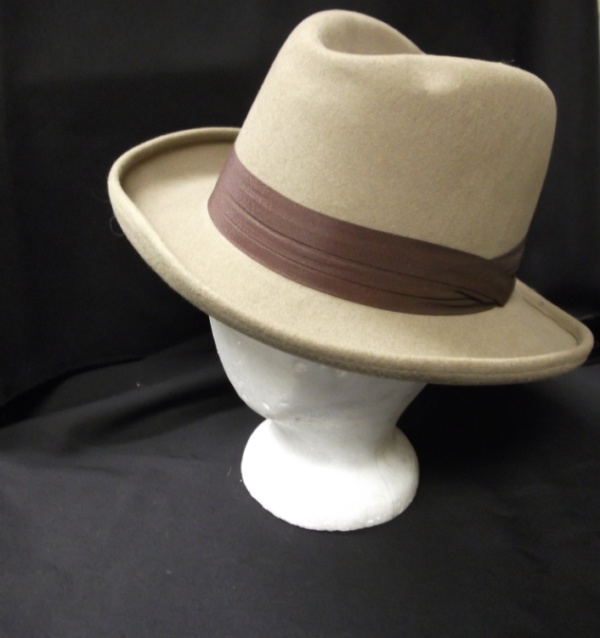 Tan Homburg Hats-HMG HT 6004-Size 22