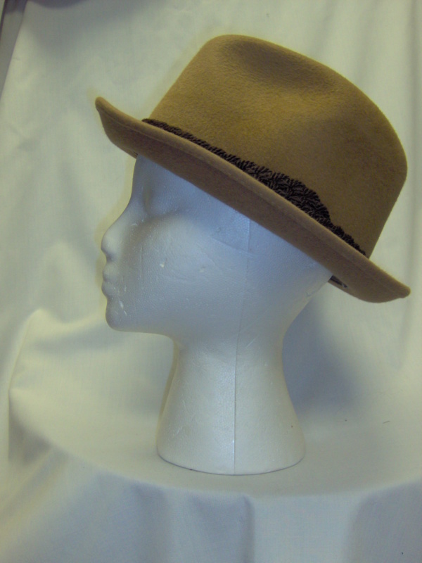 Tan Homburg Hats-HMG HT 6007-Size 22