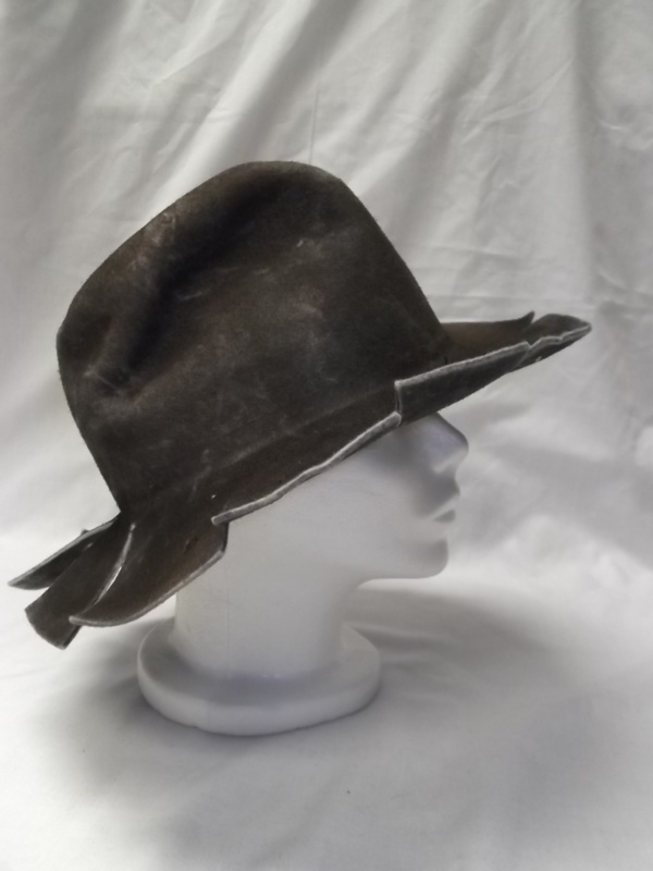 Brown/grey Homburg Hats-HMG HT 6009-Size 23