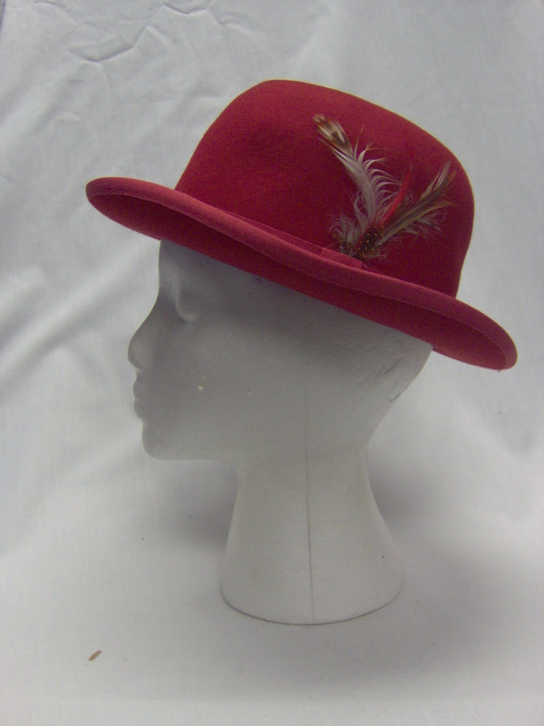 Red Homburg Hats-HMG HT 7000-Size 23