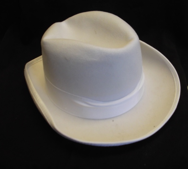 White Homburg Hats-HMG HT 8006-Size 22