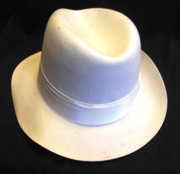 White Homburg Hats-HMG HT 8011-Size 24