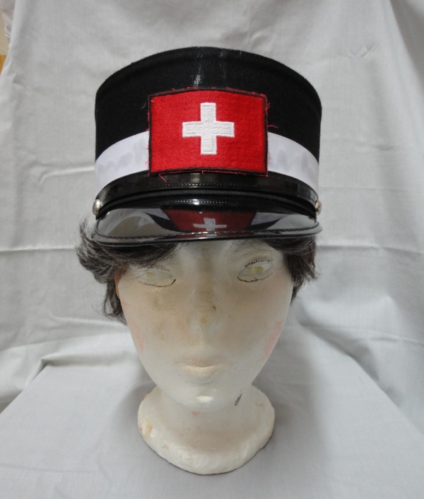 Black, white, and red Military Hats-MLTY HT 1001-Size 24