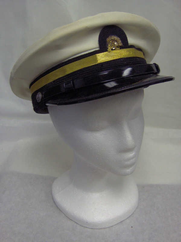 White, black, and gold Military Hats-MLTY HT 8001-Size 23