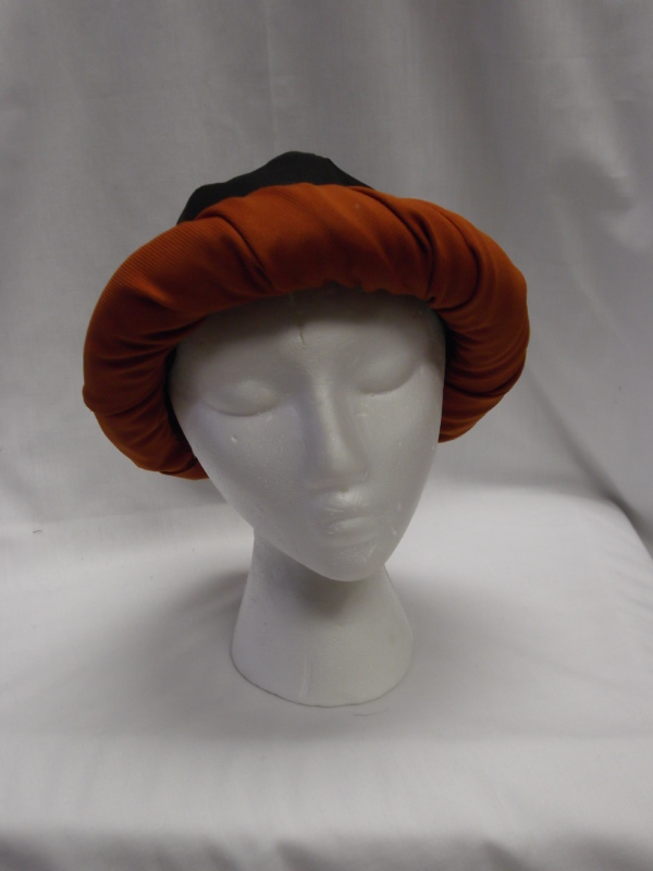 Black and orange Medieval Hats-MN ME HT 1003-Size 24