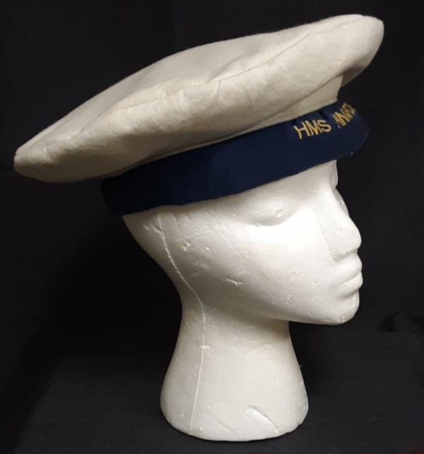 White and blue Sailor Hats-SLR HT 8000-HMS'07-Size 23