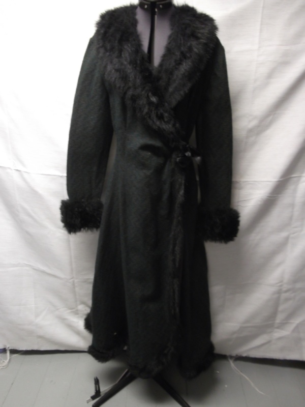 Green and black Women's Coat-WM CT 3300-Ana'06-Chest 42