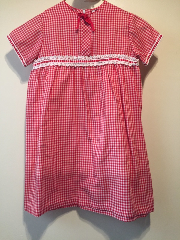 Red white Children's Dress-Ch Dr 7075-Chest 28