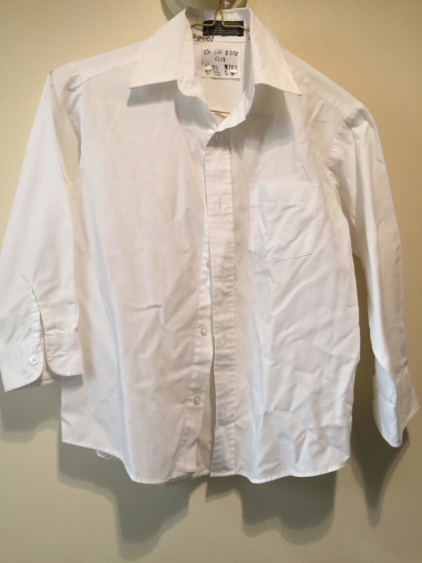 White Children's Shirt-Ch Sh 8200-Neck 12.5