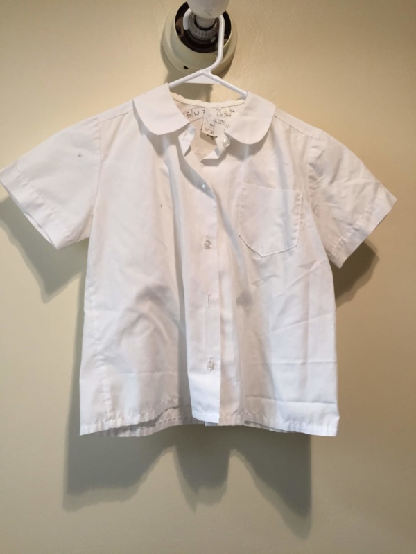 White Children's Shirt-Ch Sh 8202-Neck 12.5