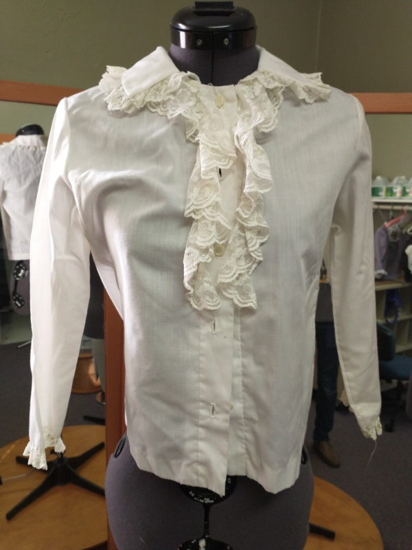 White Children's Shirt-Ch Sh 8407-Neck 14