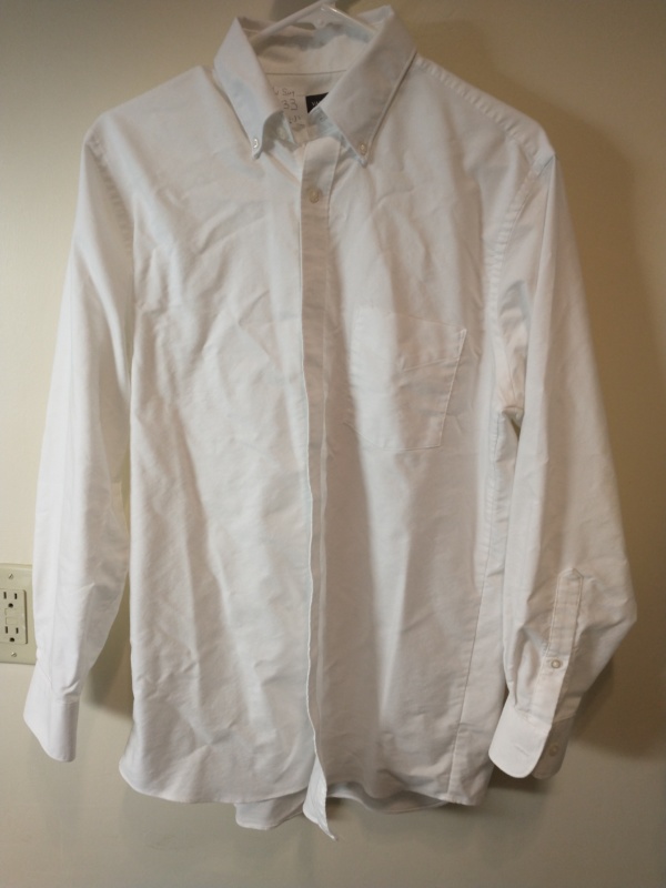 Men's White Shirt - Mn Vst 8233 - Neck 15