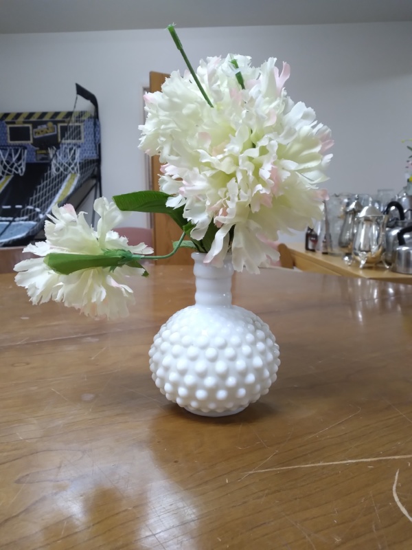 Small white vase