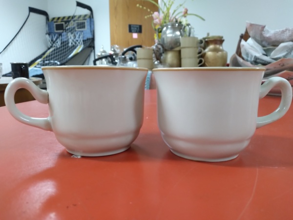 Small white mugs