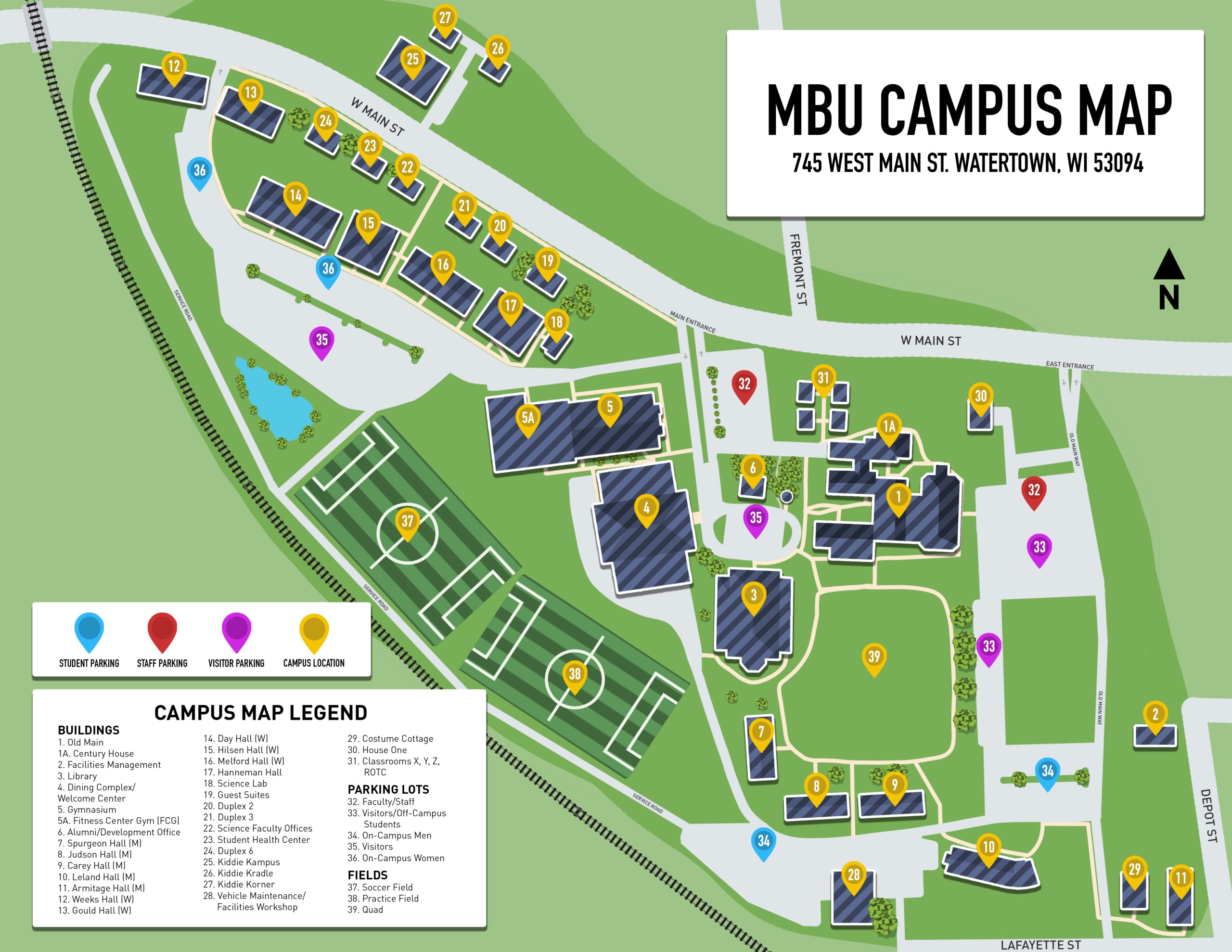 Cal Baptist Campus Map